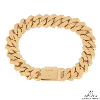 Iced Out Miami Cuban Gold Bracelet