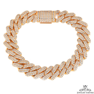 Iced Out Miami Cuban Gold Bracelet