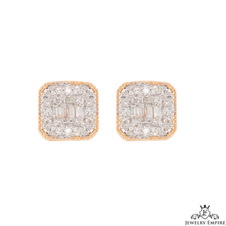 Square Cluster VS Diamond Earrings